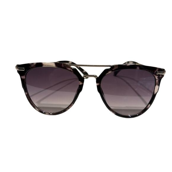 A New Day Sunglasses Tortoiseshell Rounded Circle Rims Wire Frame Purple Tint - Picture 1 of 3